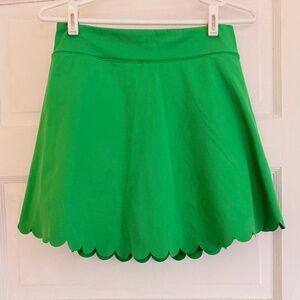 J Crew Crewcuts Green Scallop Edged Skort (16Y)